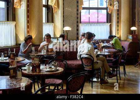 Café Central in Palais Ferstel, Herrengasse 14, Vienna, Austria, world heritage Stock Photo