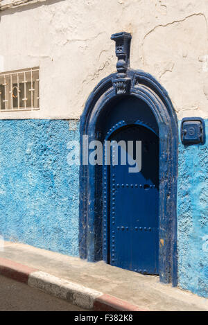 Buildings in historic kasbah of Rabat, Morocco Stock Photo