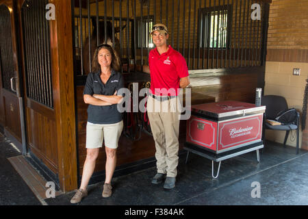 Budweiser brewery tour Merrimack New Hampshire NH Stock Photo