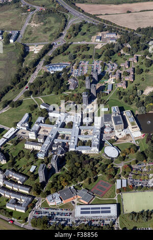 AERIAL VIEWS OF THE UNIVERSITY OF ESSEX, WIVENHOE SHOWING THE CAMPUS AND LIVING ACCOMMODATION Stock Photo