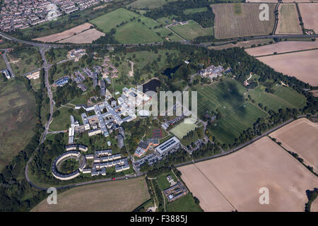 AERIAL VIEWS OF THE UNIVERSITY OF ESSEX, WIVENHOE SHOWING TOTAL AREA Stock Photo