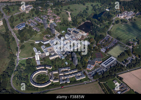 AERIAL VIEWS OF THE UNIVERSITY OF ESSEX, WIVENHOE SHOWING THE CAMPUS AND LIVING ACCOMMODATION Stock Photo