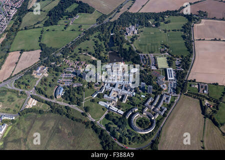 AERIAL VIEWS OF THE UNIVERSITY OF ESSEX, WIVENHOE SHOWING TOTAL AREA Stock Photo