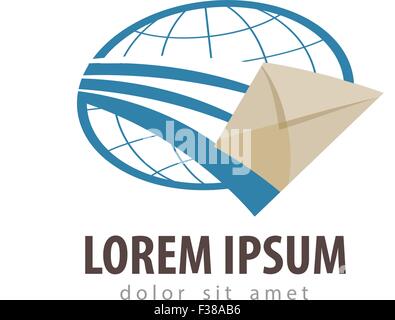 express delivery vector logo design template. mail or email icon Stock Vector