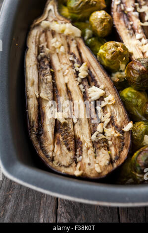 Roasted eggplant Stock Photo