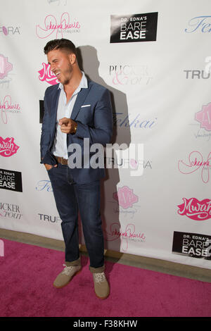 Pucker & Pout launch event at Sur Lounge. Pucker & Pout is a new beauty and lifestyle blog founded by 'Vanderpump Rules' star Katie Maloney.  Featuring: Jax Taylor Where: Los Angeles, California, United States When: 31 Jul 2015 Stock Photo