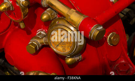 Pressure gauge of fire truck Stock Photo - Alamy