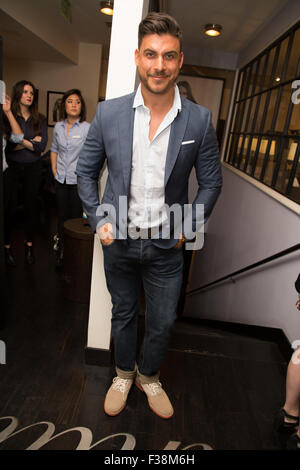 Pucker & Pout launch event at Sur Lounge. Pucker & Pout is a new beauty and lifestyle blog founded by 'Vanderpump Rules' star Katie Maloney.  Featuring: Jax Taylor Where: Los Angeles, California, United States When: 31 Jul 2015 Stock Photo