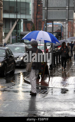 Rainy day in Manchester Stock Photo