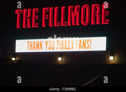 Philadelphia, Pennsylvania, USA. 1st Oct, 2015. Grand opening of the Fillmore Philadelphia in the iconic Fishtown section of Philadelphia Pa Credit:  Ricky Fitchett/ZUMA Wire/Alamy Live News Stock Photo