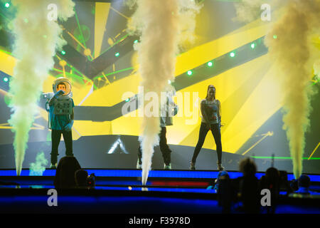Malmö, Sweden. Monday, 13th May 2013. Who See perform their Song 'Igranka (Party)' for Montenegro. Stock Photo