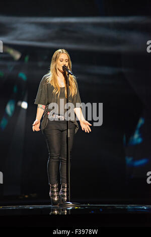Malmö, Sweden. Monday, 13th May 2013. Anouk performs her Song 'Birds' for the Netherlands. Stock Photo