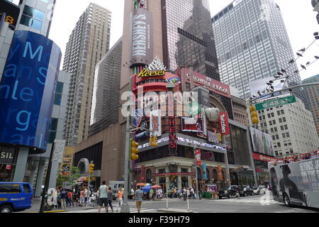 Hershey's Chocolate World on Broadway in NYC Stock Photo