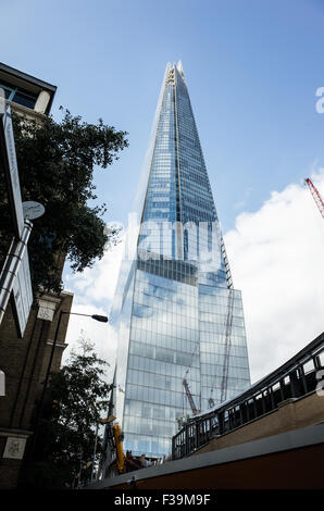 The shard, London, one of the iconic buildings that line the banks of the river Thames in London, the capital of England. Stock Photo