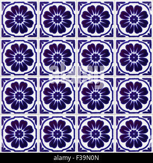 Seamless background made of decorative ceramic tiles Stock Photo