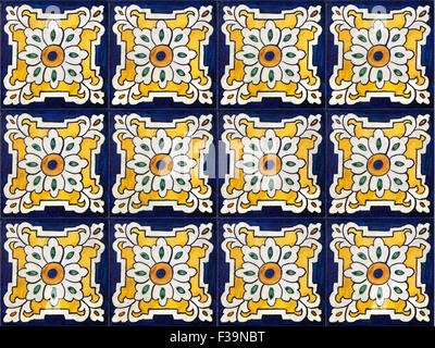 Seamless background made of decorative ceramic tiles Stock Photo
