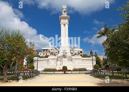 Monument of the Constitution in Cadiz, Spain Stock Photo