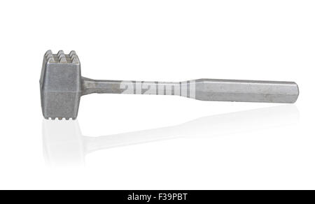 Meat tenderizer isolated on white background Stock Photo