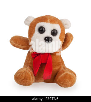 soft toy monkey isolated on white background Stock Photo