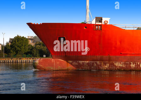 A bow of a ship from sideway. Stock Photo