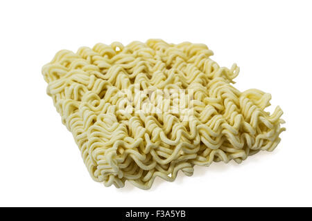 Instant noodle isolated on white background and clipping path Stock Photo