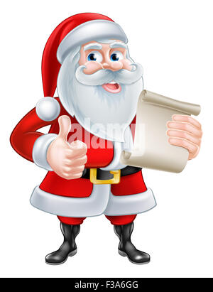 Christmas letter to santa, paper scroll card with wishes list. vector ...