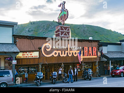 Wyoming, Jackson, Million Dollar Cowboy Bar Stock Photo