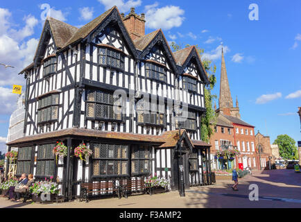 The Old Black and White House High town Hereford UK built in 1621 Stock Photo