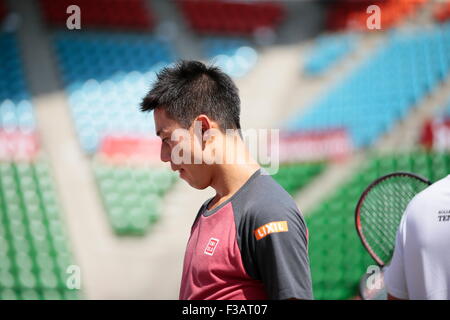 Kei Nishikori (JPN), OCTOBER 3, 2015 Tennis : Training of Kei Nishikori (JPN), OCTOBER 3, 2015 Tennis : Training of