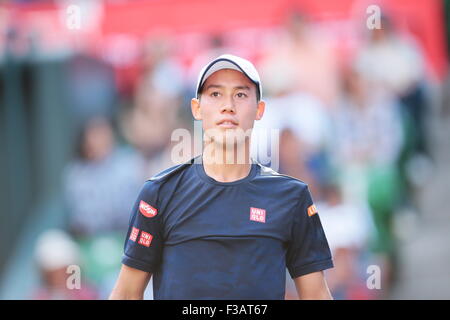 Kei Nishikori (JPN), OCTOBER 3, 2015 Tennis : Training of Kei Nishikori (JPN), OCTOBER 3, 2015 Tennis : Training of