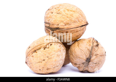 Walnuts isolated on white background. Stock Photo