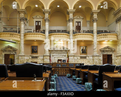 House of Delegates Chamber Maryland State House and State Capitol, Annapolis, Maryland Stock Photo