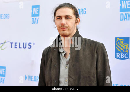 Toronto, Canada. 1st October 2015. Hozier   arriving for WE Day at the Air Canada Centre. Stock Photo
