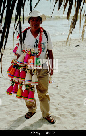 beach vendor mexico brian mcguire Stock Photo