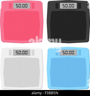 Bathroom Scale Vector Illustration Stock Vector Image & Art - Alamy