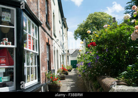 DEVON; BARNSTAPLE; ALLEYWAY NEAR BUTCHERS ROW Stock Photo