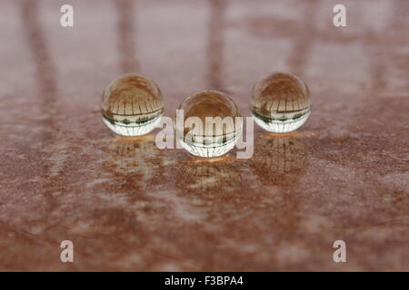 Spheres and the reflection within Stock Photo