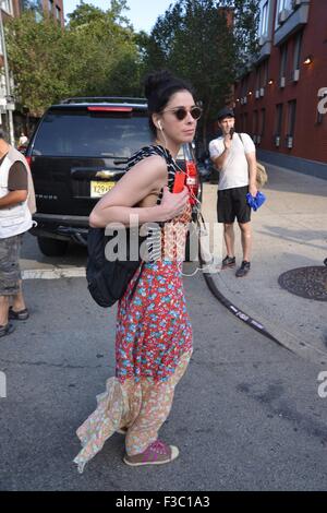 Sarah Silverman walking in Soho Featuring: Sarah Silverman Where: New