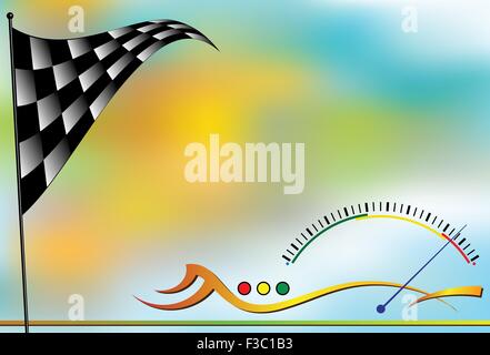 Race Card Design Vector Art Stock Vector