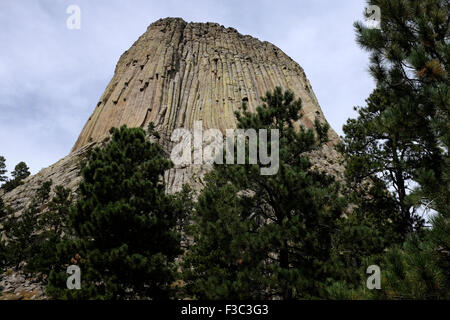 Devil's Tower National Monument, Wyoming Stock Photo