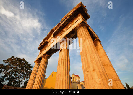 Remains of the Roman Agora in Athens, Greece Stock Photo