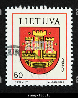 Lithuanian postage stamp Stock Photo