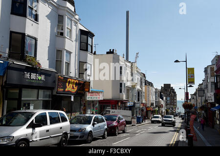 Brighton East Sussex UK - Preston Street known as Restaurant Street Stock Photo