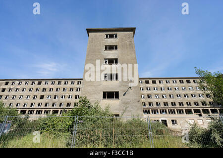 Nazi era buildings at former resort Prora on Rugen Island in Mecklenburg Vorpommern Germany Stock Photo