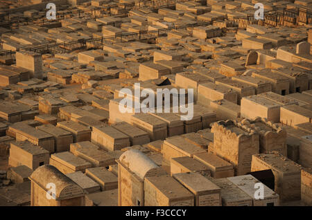 Israel. Jerusalem. Mount of Olives Jewish Cemetery. Most ancient and important cemetery in Jerusalem. Stock Photo