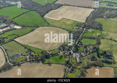 Aerial photograph of Arlington, East Sussex Stock Photo