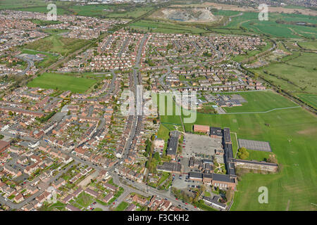 Aerial photograph of Bedworth, Warwickshire Stock Photo