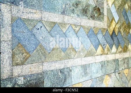 in   asia  bangkok thailand abstract pavement cross stone step in the    temple  reflex Stock Photo