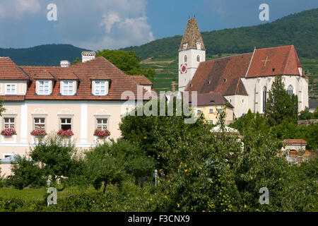 Österreich, Niederösterreich, Wachau, Spitz, Spitzer Pfarrkirche Stock Photo