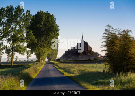 Le Mont-Saint-Michel Saint Michael Mount Benedictine abbey Lower Normandy Manche France Europe Stock Photo